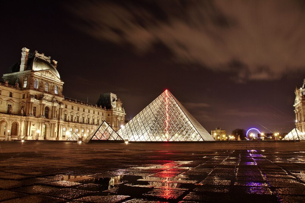 Het Louvre in Parijs werd ook bezocht